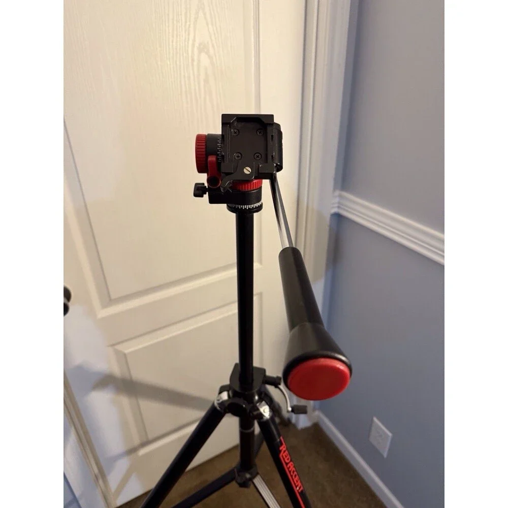 Tripod Red Accent Professional VTR-90RA for Camera/Camcorder.